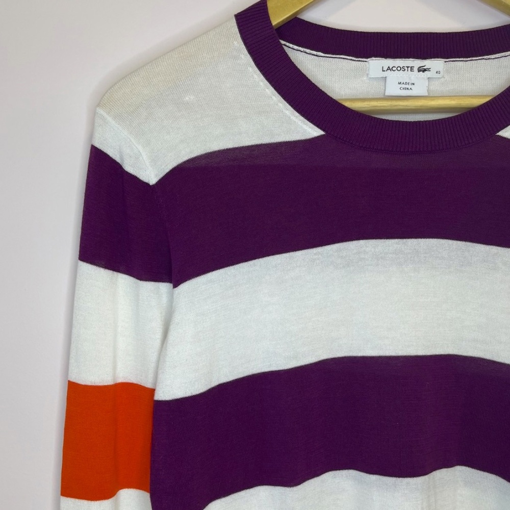 100% Cotton LACOSTE Long Sleeve Sweater